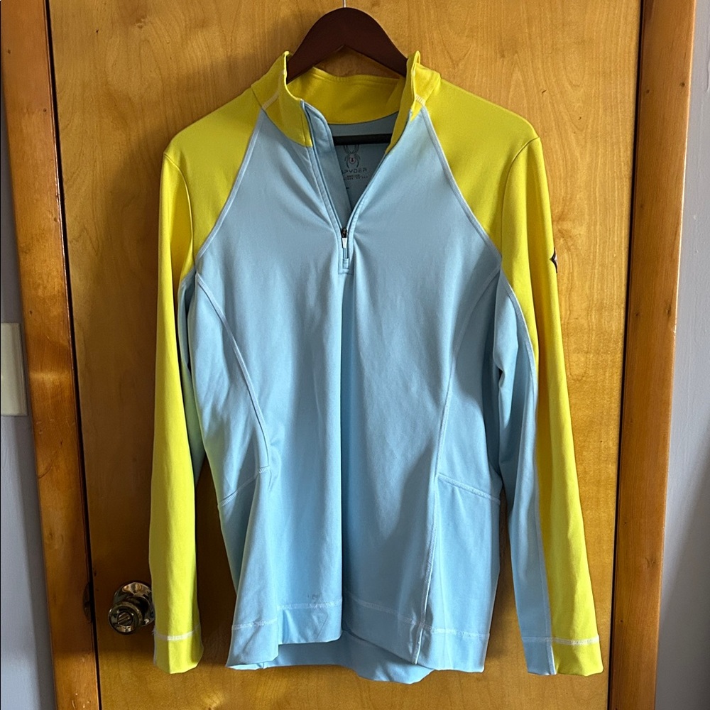 Spyder Light Blue Quarter-Zip Pullover